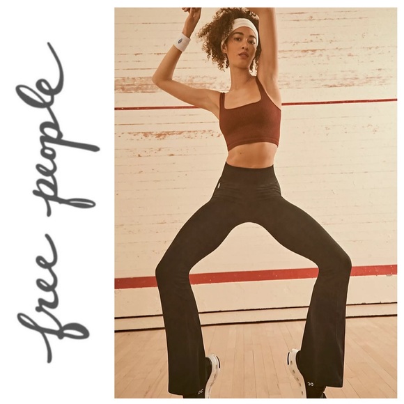 NWOT! XS/S Free People Good Karma Flare Leggings - Picture 3 of 7